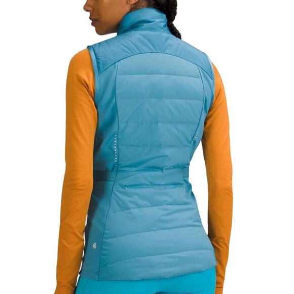 Lululemon Water Resistant Reflective Goose Down Down for It All Vest in Oceanic - Picture 7 of 11